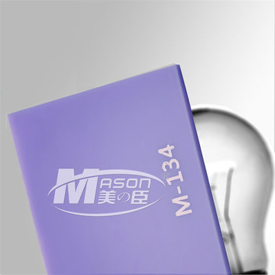 Feuille colorée lumineuse d'Iridescen Matt Frosted Sign Cast Acrylic PMMA pour la lumière menée