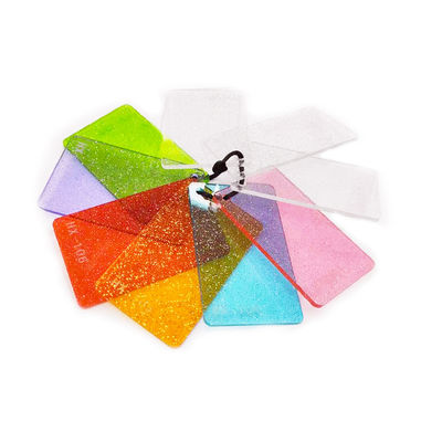 Feuille 100% acrylique de scintillement coloré rigide de la Vierge PMMA 2mm 3mm 5mm