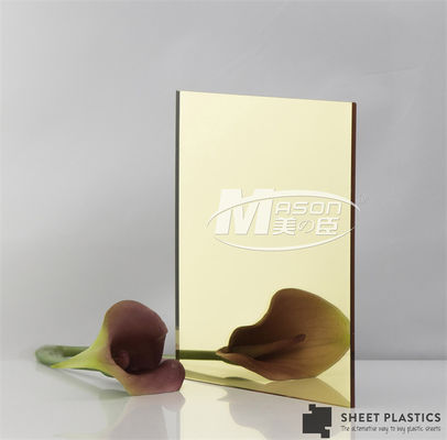 Petit pain flexible Rose Gold Mirror Acrylic Sheet 4x8 de feuille de miroir