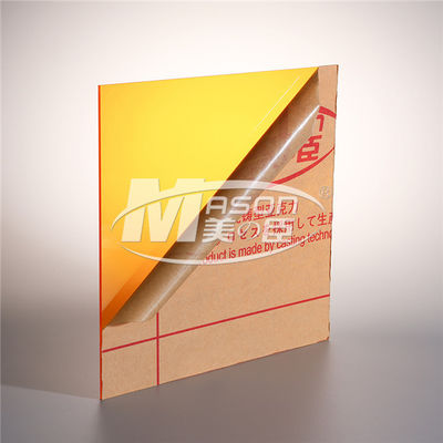 plexiglass en plastique de feuille de panneau de perspex de 3mm de feuille de perspex orange acrylique de coupe