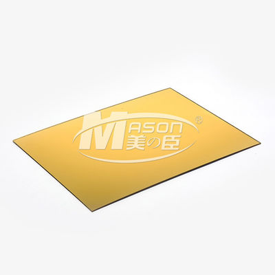 ruban de 2mm 3mm 5mm et feuille acrylique 1220x2440mm de miroir d'or