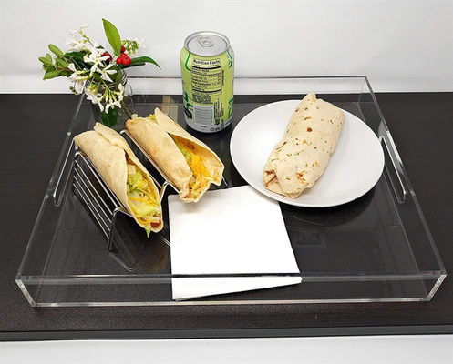 Taille servante acrylique de Tray Acrylic Sheet Cut To de fabrication acrylique faite sur commande de lucite