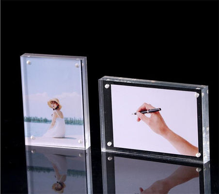 Cadre acrylique transparent de photo de Crystal Custom Acrylic Fabrication 20mm
