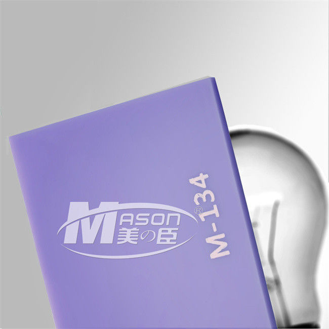 Feuille colorée lumineuse d'Iridescen Matt Frosted Sign Cast Acrylic PMMA pour la lumière menée