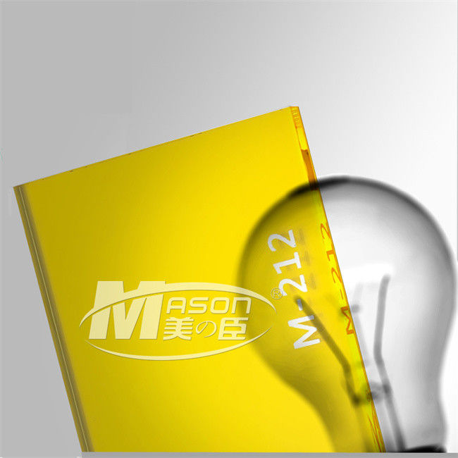 Feuille acrylique fluorescente verte jaune rouge 3mm de la fonte PMMA 4mm 5mm 4x8ft
