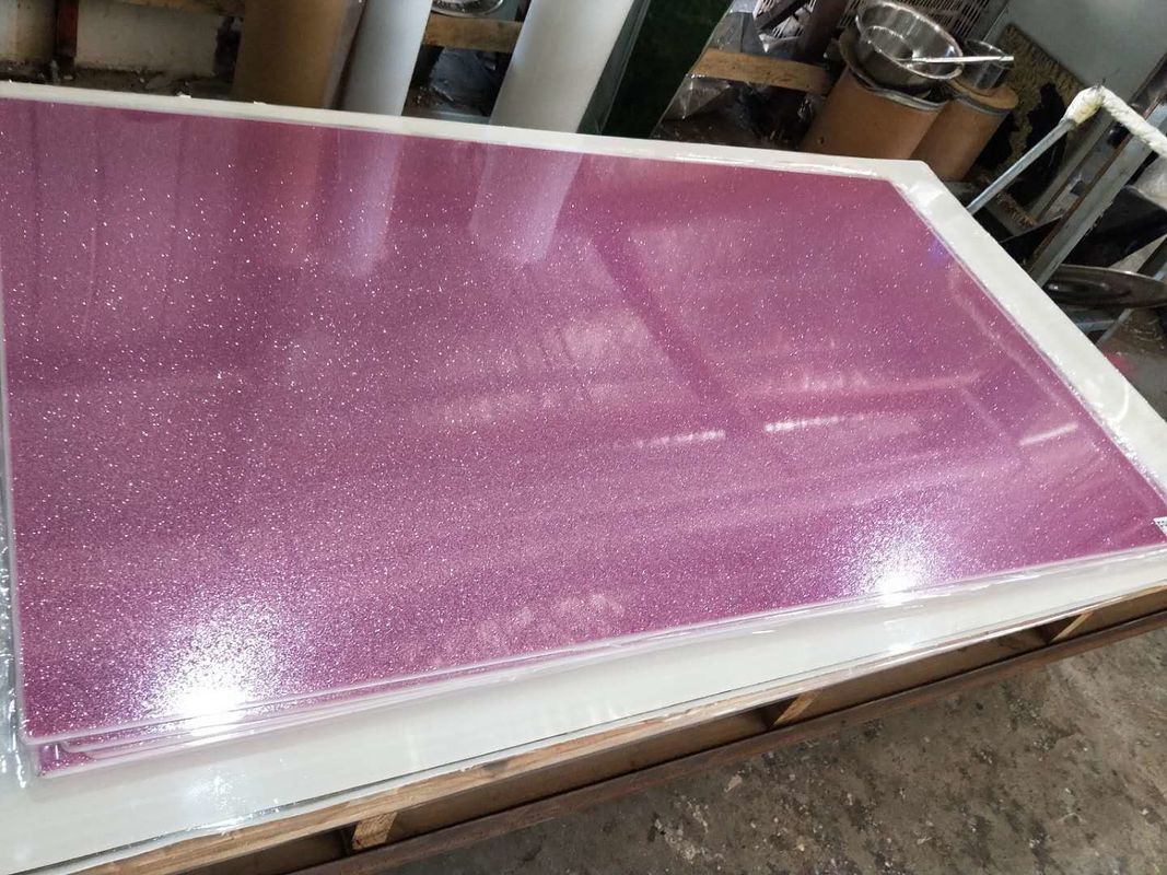 l'acrylique PMMA de scintillement de couleur de 3-20mm couvre pour la coupe de laser