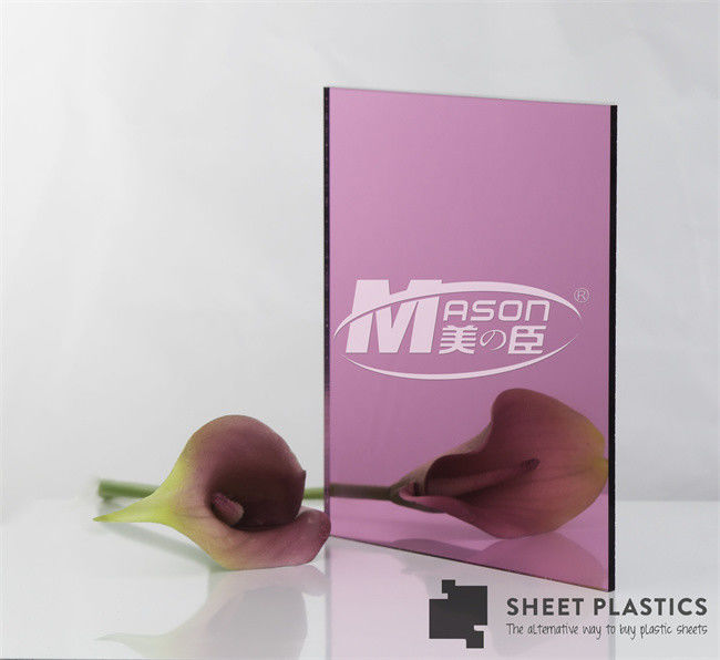 Petit pain flexible Rose Gold Mirror Acrylic Sheet 4x8 de feuille de miroir