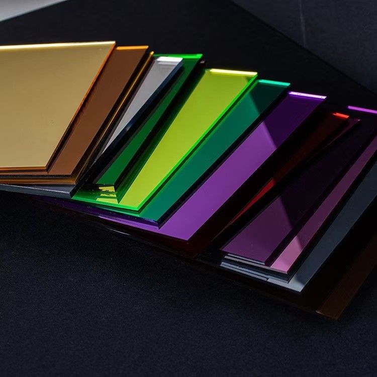 feuille acrylique de miroir de feuille en plastique de miroir de perspex de couleur de 1mm pour la décoration