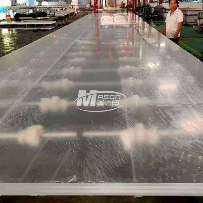 feuille acrylique d'aquarium de 8850x3150mm 70mm pour la piscine décorative