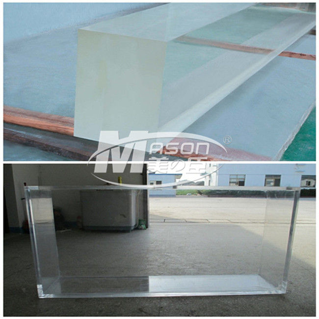 Le plastique dur couvre la feuille acrylique d'aquarium de 60mm nageant les panneaux en plastique