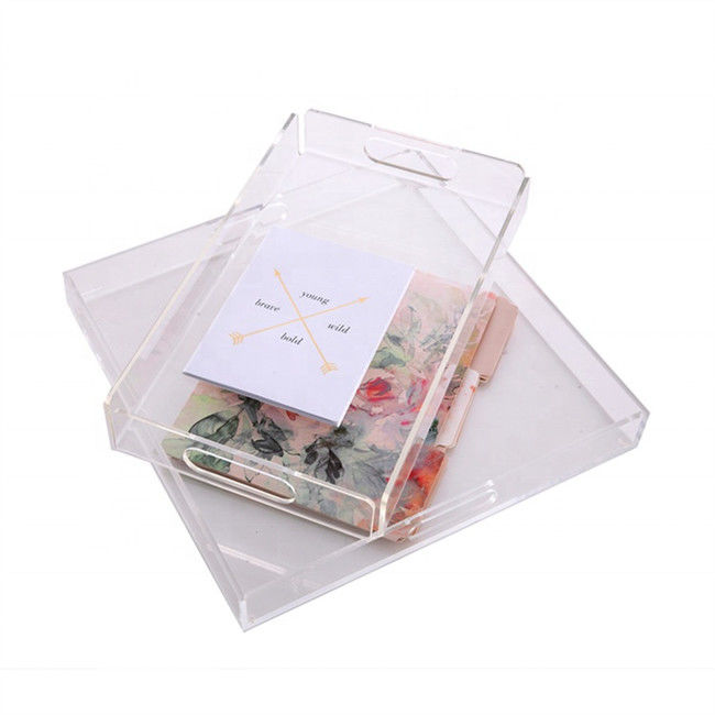 Taille servante acrylique de Tray Acrylic Sheet Cut To de fabrication acrylique faite sur commande de lucite